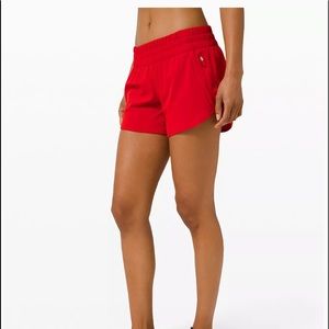 Lululemon Tracker Short 4”inseam dark red